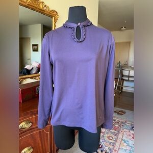 Lady Hagen purple long-sleeves golf shirt M EUC
